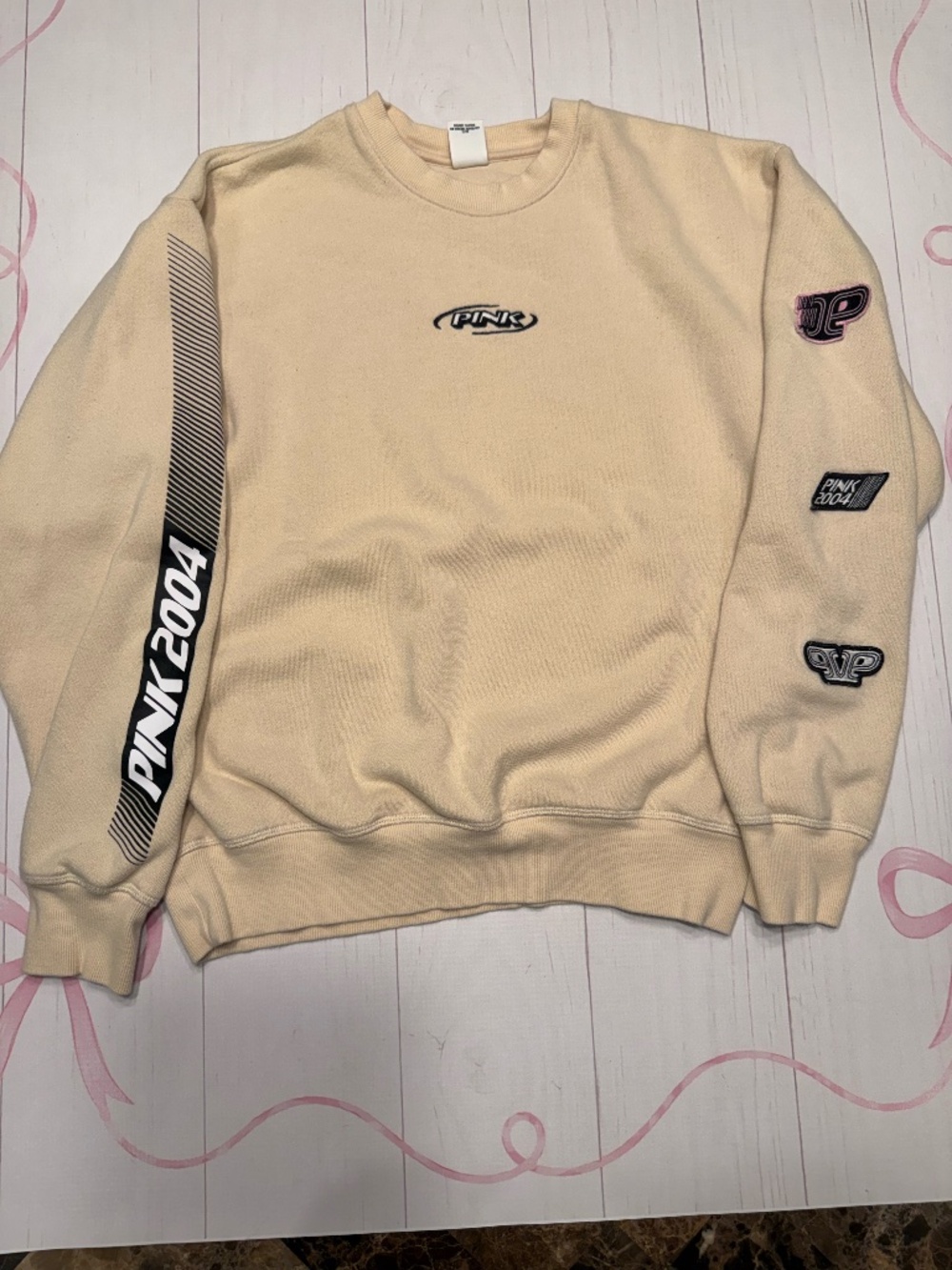 Victoria's Secret PINK 2004 Racing Crewneck Sweatshirt Size XS
